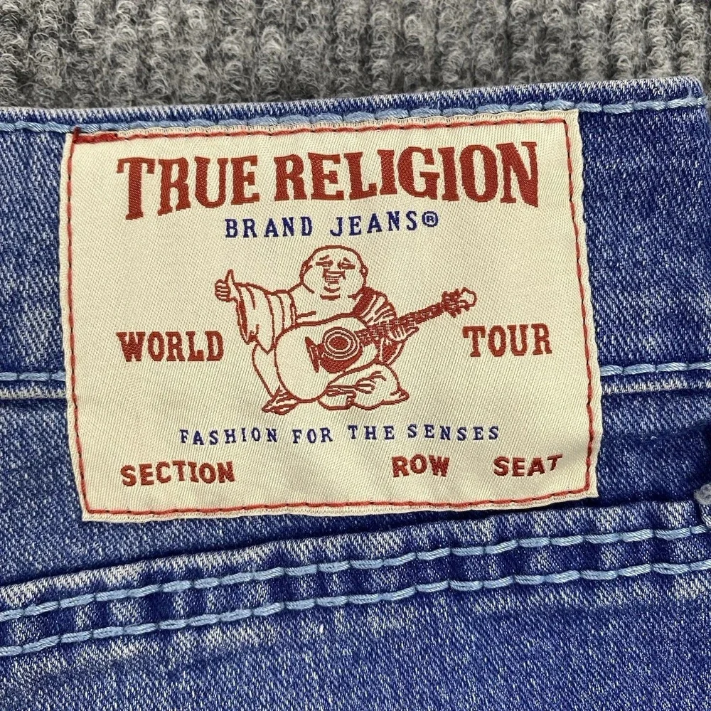 True Religion Geno Big T NF Slim Jeans Medium Neptune Wash Size 40 NWT $204